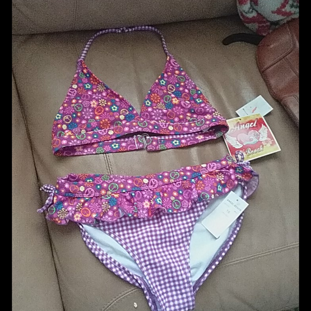 Angel Beach bikini bathing  suit girls size 16